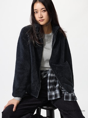 Fluffy Yarn Fleece Full-Zip Jacket