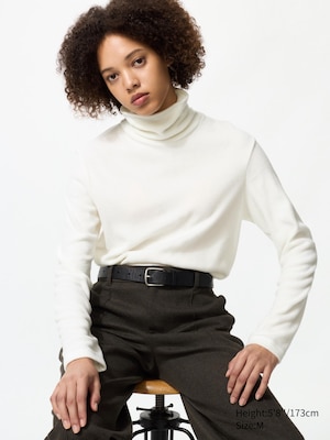 HEATTECH Fleece T-Shirt | Turtleneck