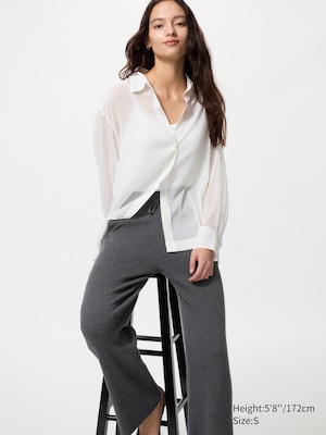 Washable Ribbed Knit Pants